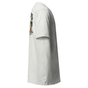 Ljusgrå T-shirt, sedd från sidan