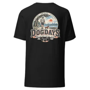 Vintage svart T-shirt, bakifrån – Dog Father