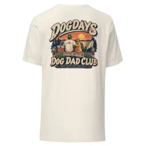 Off-white T-shirt, bakifrån – Dog Dad Club