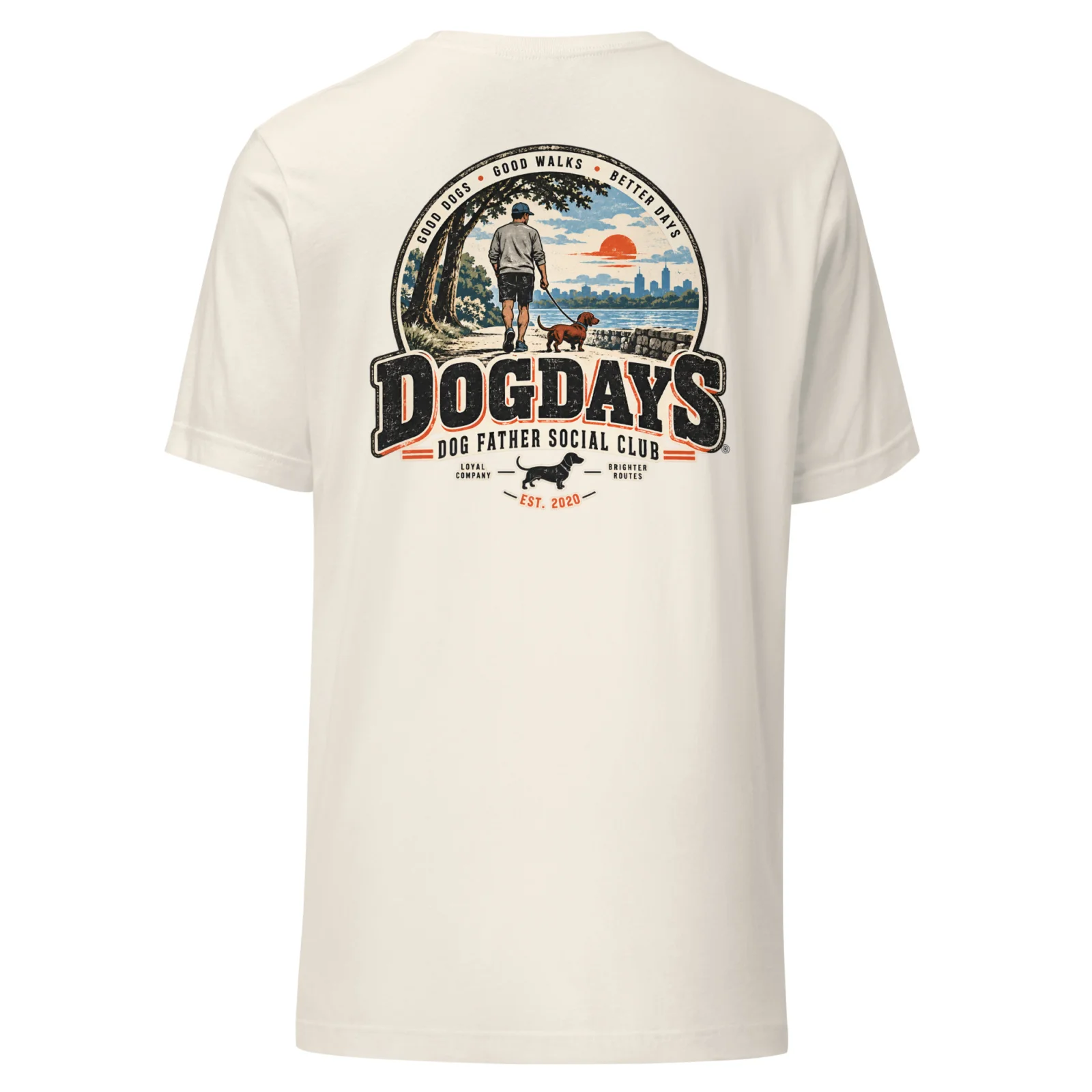 Off-white T-shirt, bakifrån – Dog Father