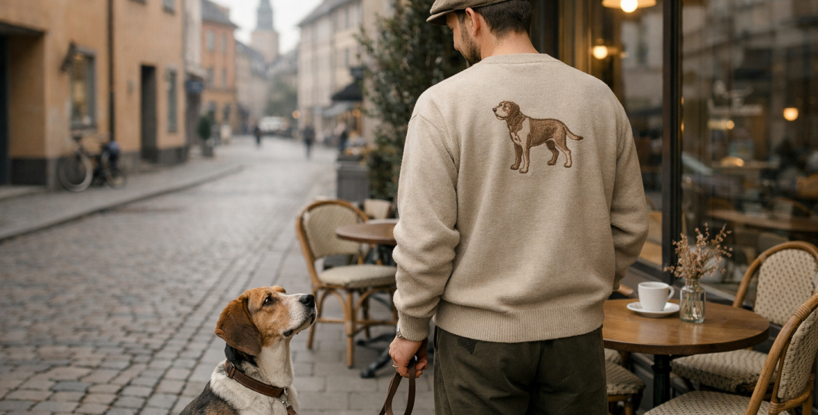 Egen hunddesign på tröjor – vad som faktiskt spelar roll - blog image about Egen hund design