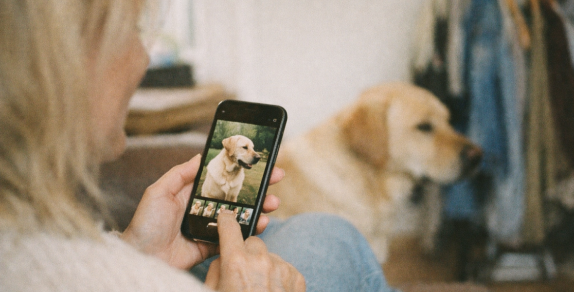 Kan man använda mobilfoto till hundmotiv? - blog image about mobilfoto till custom hundmotiv
