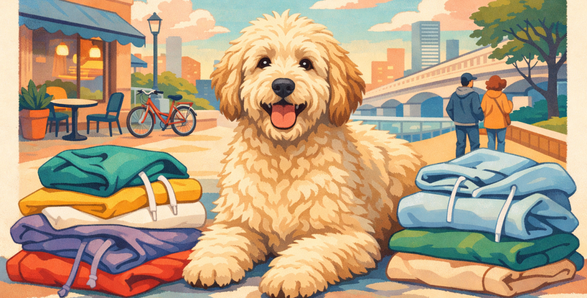 Tröjor med labradoodle – ett hundmotiv som känns personligt utan att bli för mycket - blog image about Tröjor med labradoodle